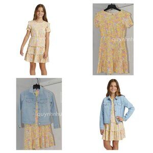 NEW BCBG Blue Jean Jacket Dress Set Girl's